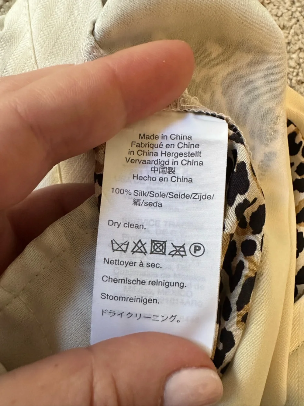 J Crew cropped satin Leopard Print Wide Leg Pants in Tan, Black, Cream - Picture 6 of 6